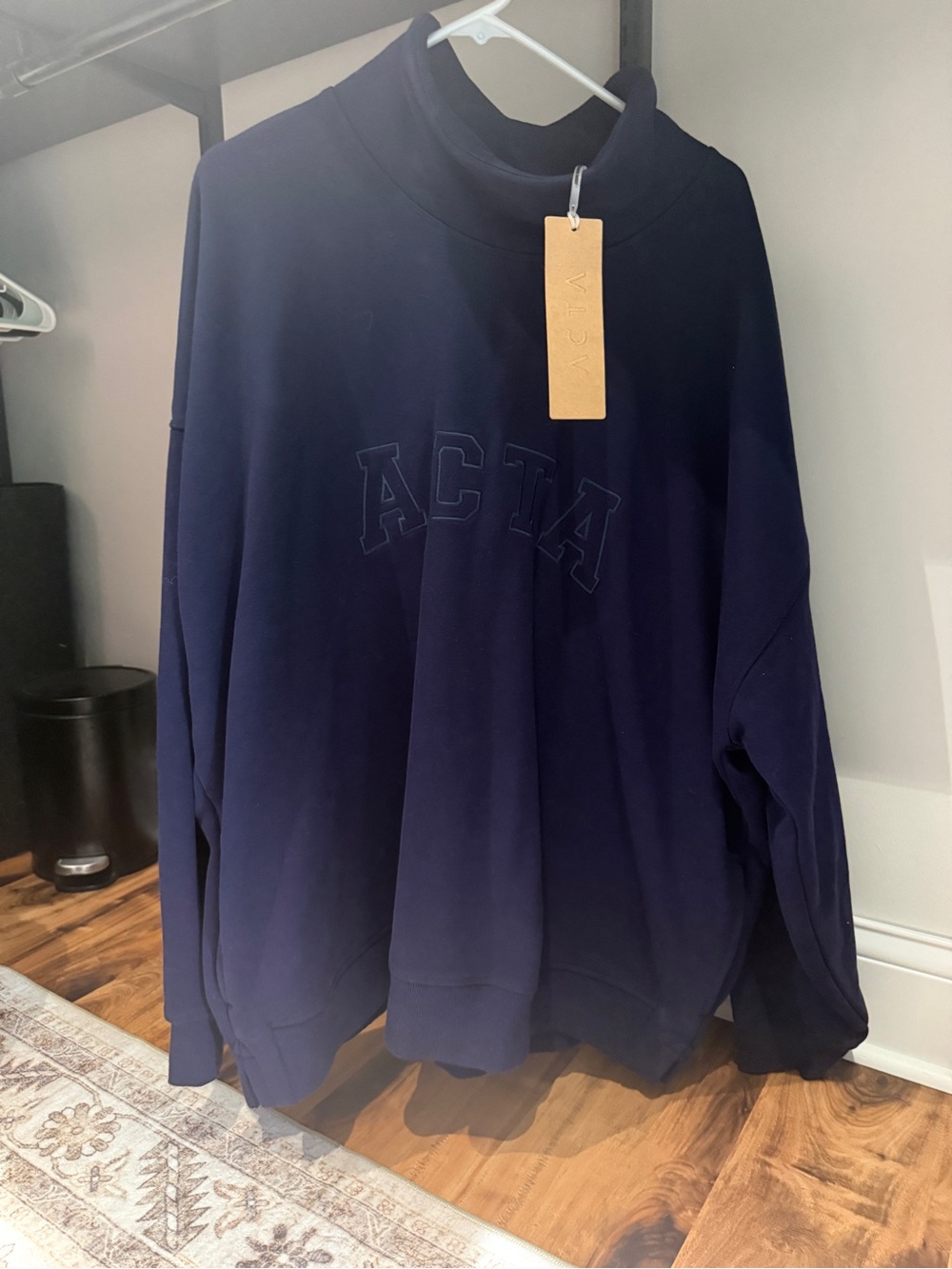 ACTA Navy Mock Neck